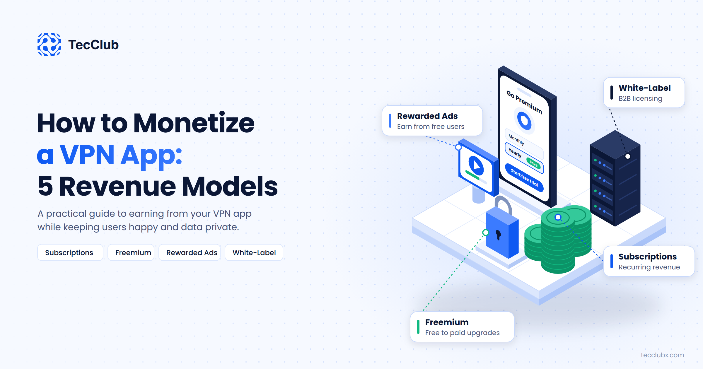 How to Monetize a VPN App: 5 Revenue Models