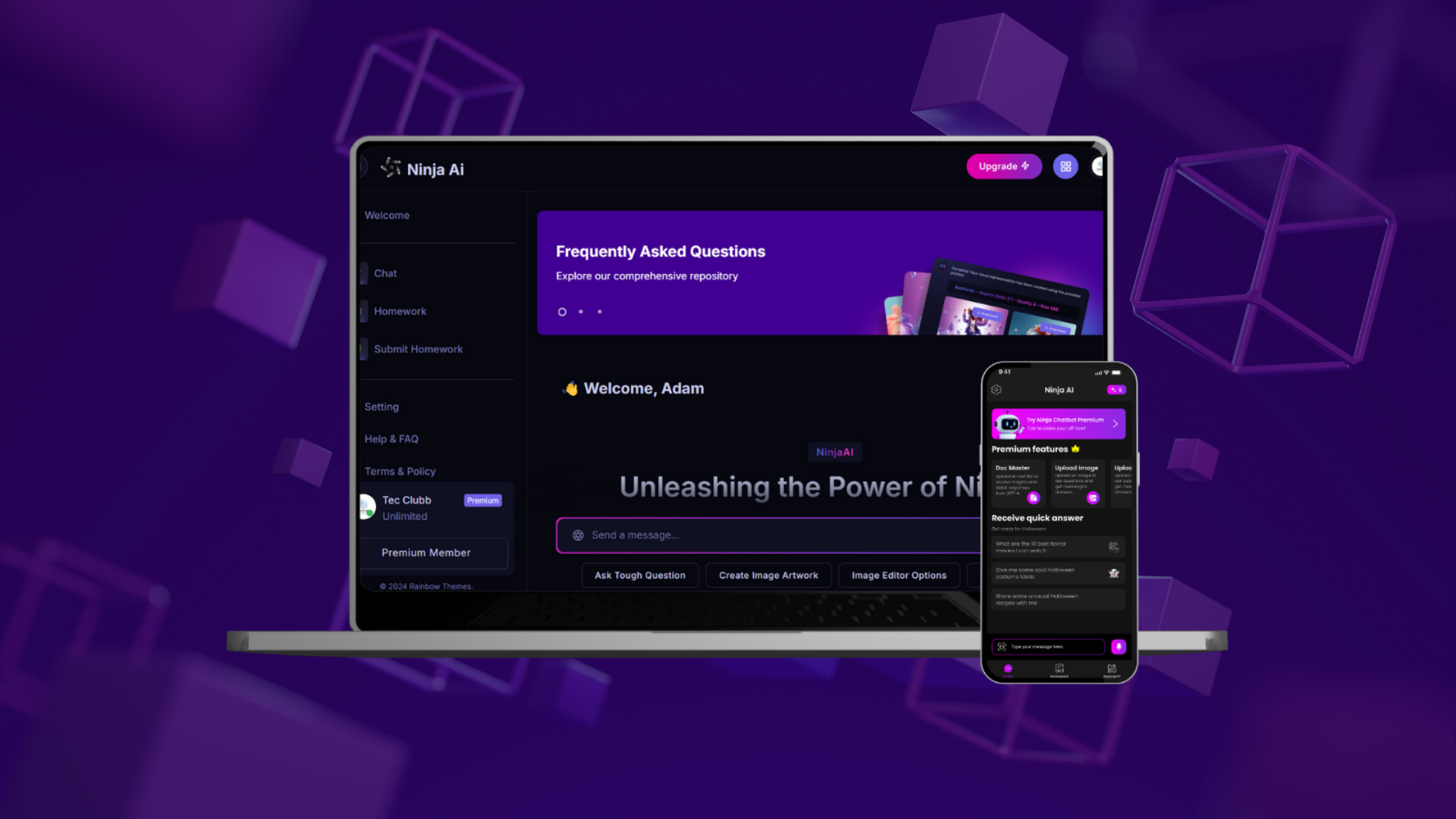 Ninja AI - Website & Mobile App